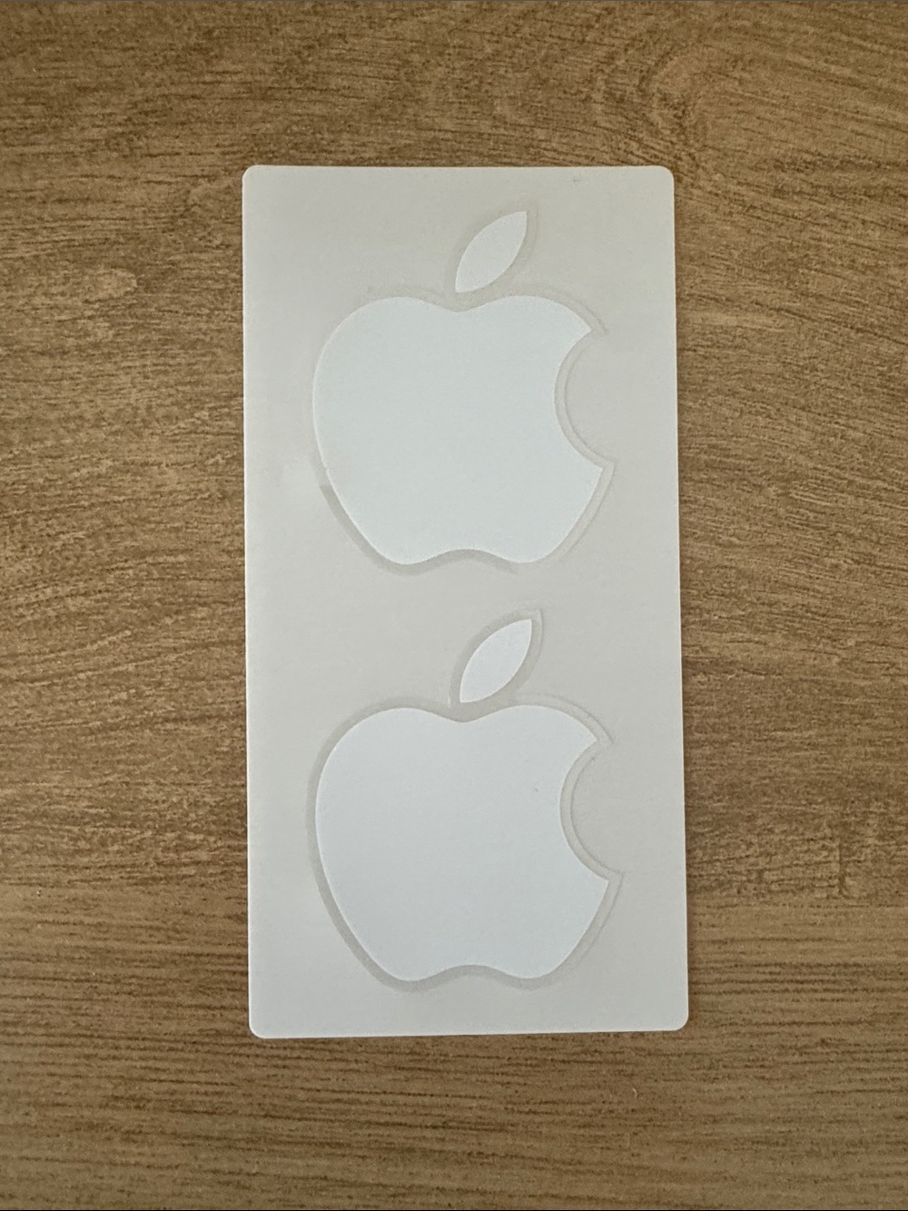 White Apple Logo Sticker